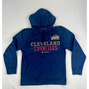 Cleveland Cavaliers NBA Basketball Pullover Hoodie Mens Medium M Navy Blue